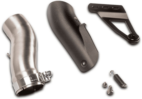 8 2.0 Slip On Sport Exhaust Incl. Carbon Heat Protecting Shield, Stainless Matt, 8.2 Connecting Tube Incl. Carbon Heat Shield, Stainless Black