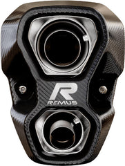 Slip On Sport Exhaust Incl. Carbon Heat Protecting Shield, Stainless Black, EC- Approval