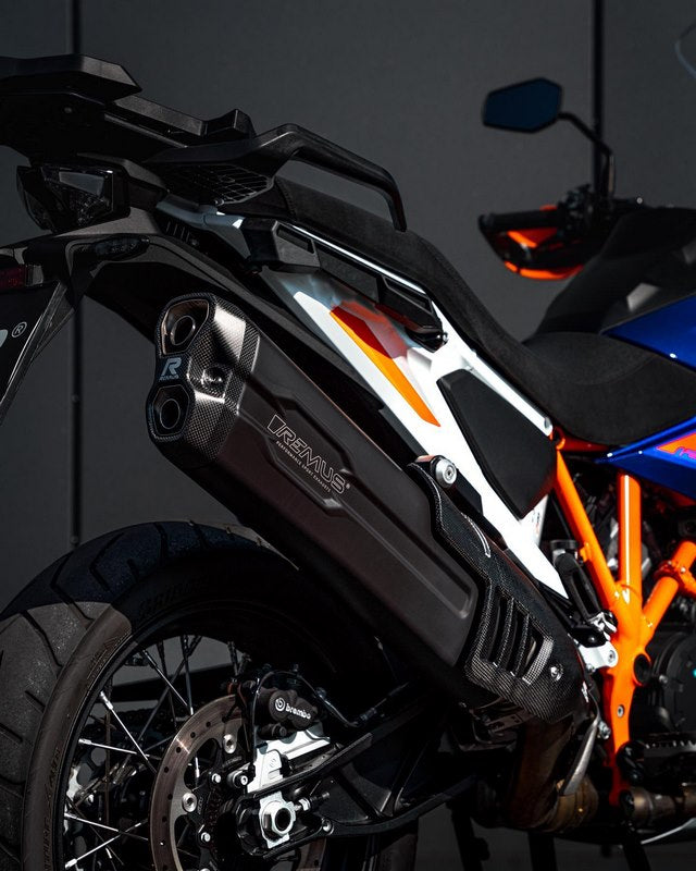 Slip On Sport Exhaust Incl. Carbon Heat Protecting Shield, Stainless Black, EC- Approval