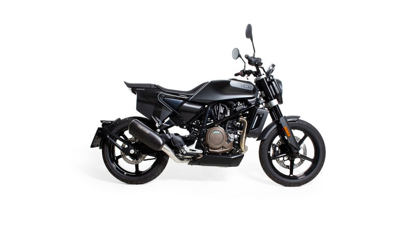 Slip On Nxt Silencer, Stainless Black, Connection Tube Instead Of Front Silencer, No EC- Approval, Footrests Replacement, Connecting Tube, Stainless Steel