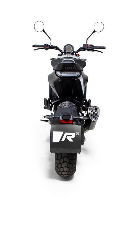 Slip On Nxt Silencer, Stainless Black, Connection Tube Instead Of Front Silencer, No EC- Approval, Footrests Replacement, Connecting Tube, Stainless Steel