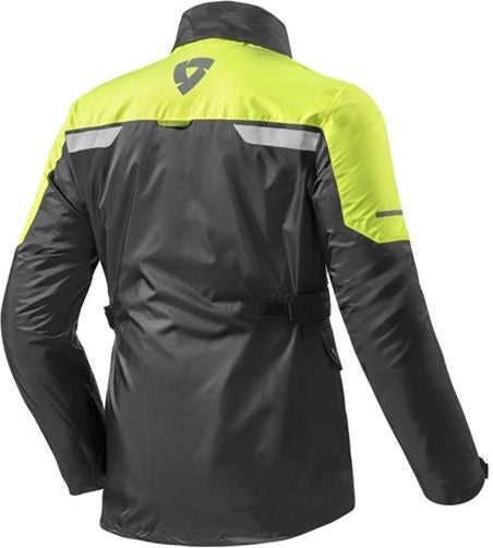Rev'it Rain Jacket Nitric 2 H2O, Black-Neon Yellow | FRC009-1450