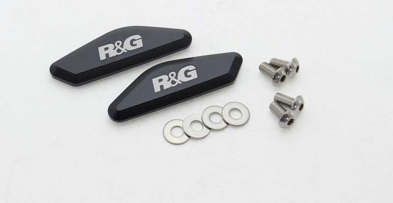 R&G Racing Mirror Blanking Plates, Black | MBP0022BK