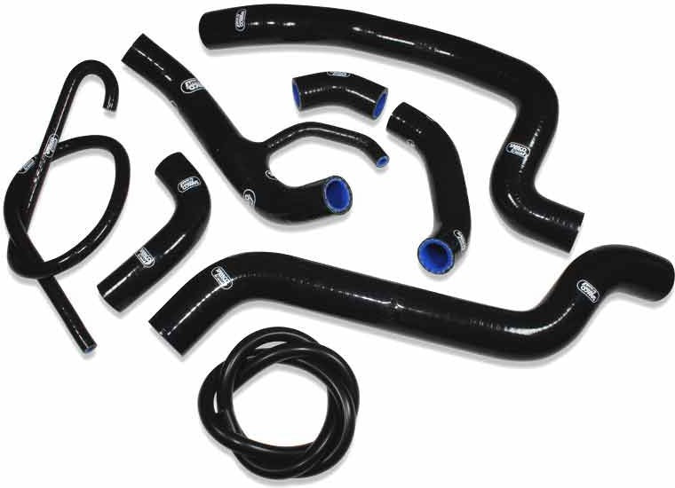 Samco Sport Ducati 848 2008 - 2014 8 Piece Samco Sport Silicone Radiator Coolant Hose Kit | DUC-12-BK