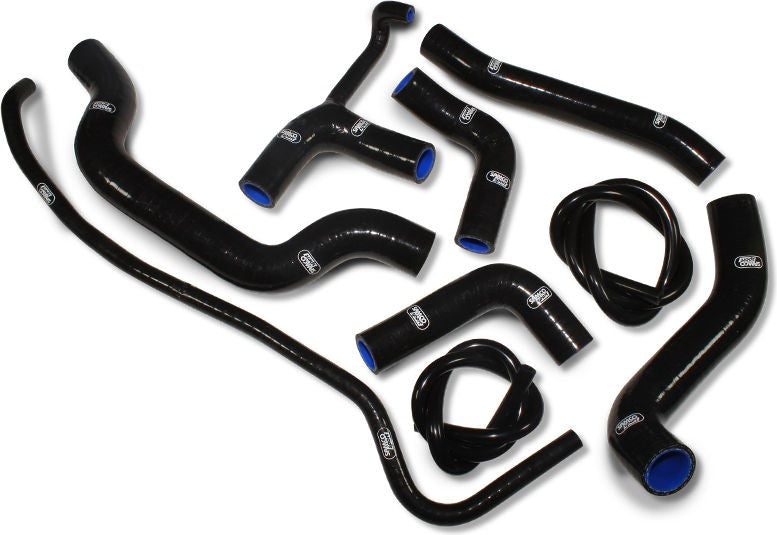 Samco Sport Ducati Monster 1200 / 1200 S / 1200 R (Euro 3) 2014-2020 9 Piece Samco Sport Samco Sport Silicone Radiator Coolant Hose Kit | DUC-26-BK