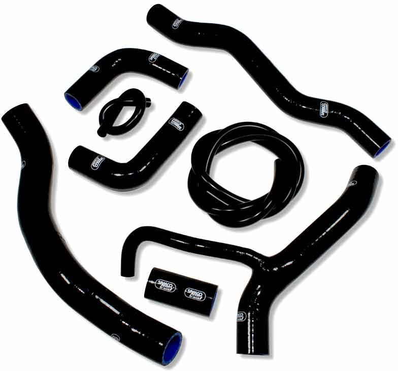 Samco Sport Ducati Multistrada 1200 / 1200 S 2015-2018 8 Piece Samco Sport Silicone Radiator Coolant Hose Kit | DUC-28-BK