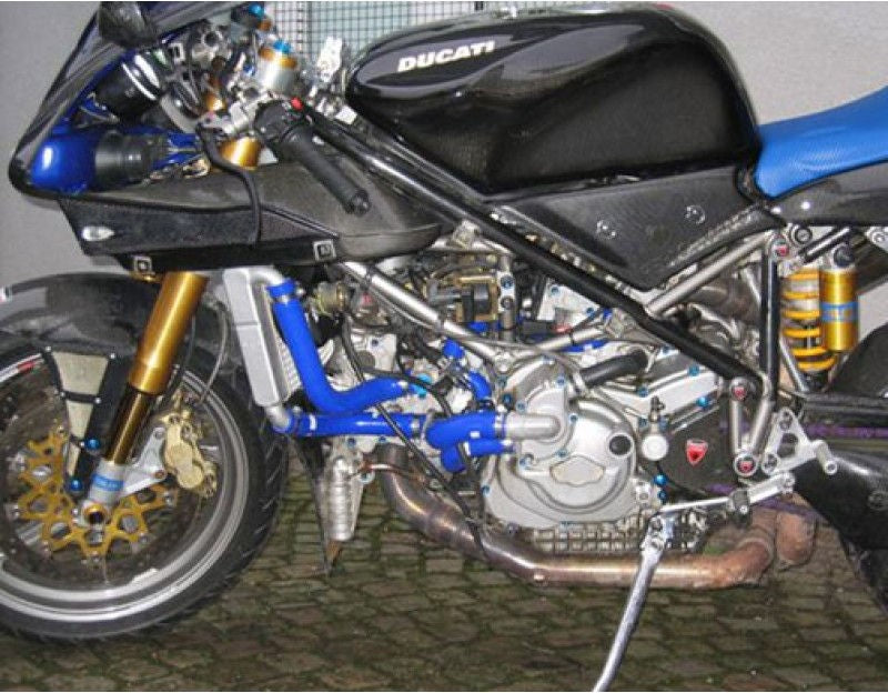 Samco Sport Ducati 998 S 2002 - 2003 8 Piece Samco Sport Silicone Radiator Coolant Hose Kit | DUC-4-BU