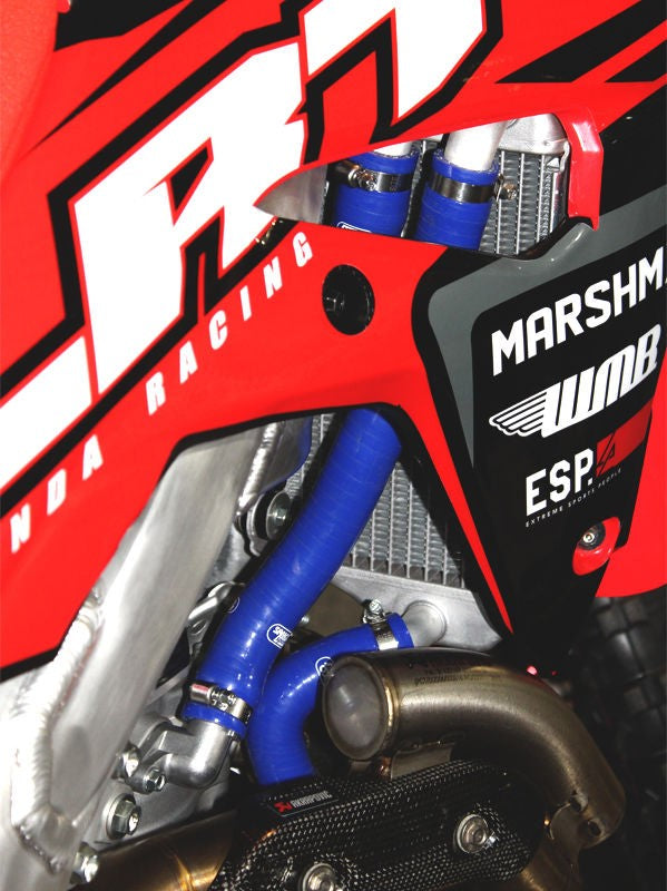 Samco Sport Honda CRF 450 R 2017 - 2020 4 Piece Samco Sport Silicone Radiator Coolant Hose Kit | HON-109-BU