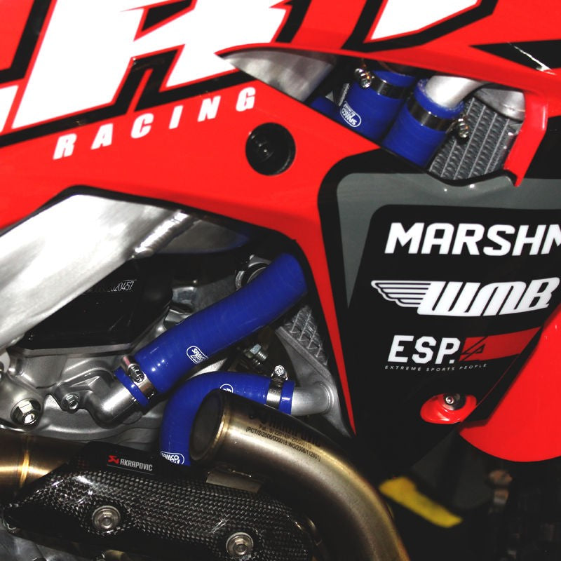 Samco Sport Honda CRF 450 R 2017 - 2020 4 Piece Samco Sport Silicone Radiator Coolant Hose Kit | HON-109-BU