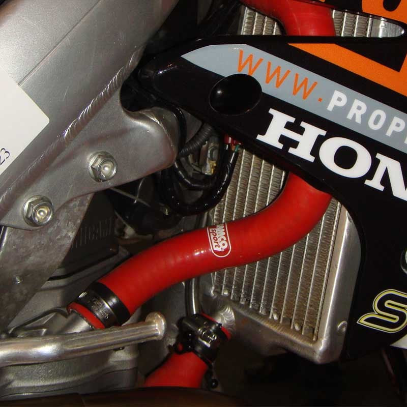 Samco Sport Honda CRF 450 R 2009 - 2012 3 Piece Y-Piece Race Design Samco Sport Coolant Hose Kit | HON-50-RD