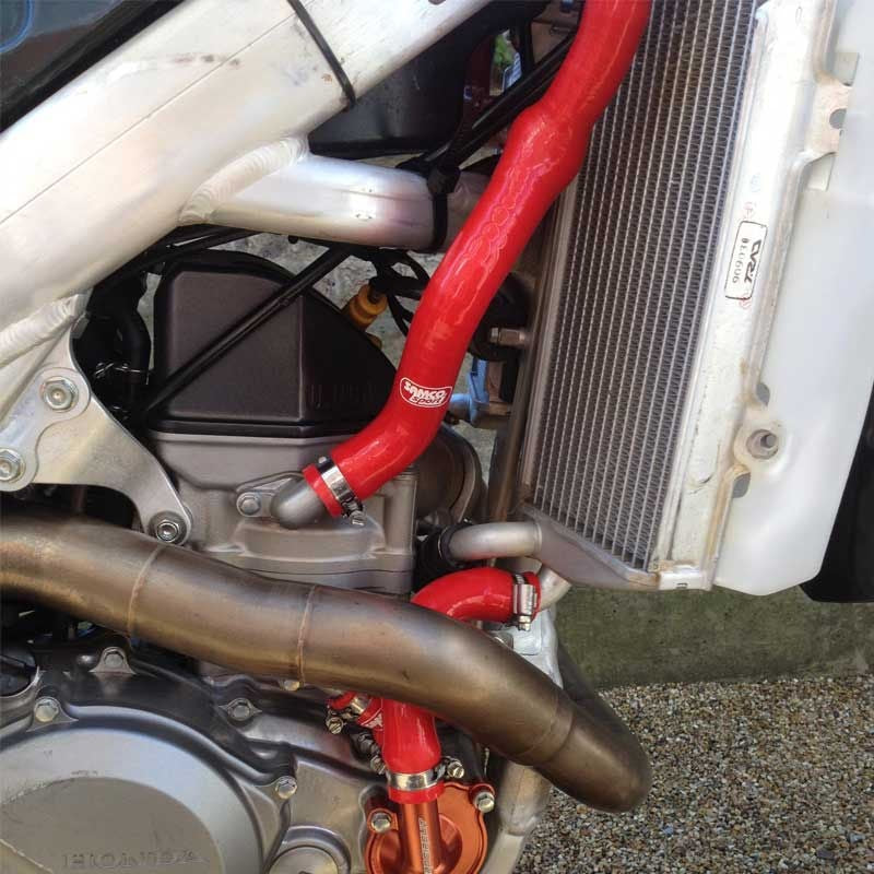 Samco Sport Honda CRF 450 R 2013 - 2014 4 Piece Y-Piece Race Design Samco Sport Silicone Radiator Coolant Hose Kit | HON-83-RD