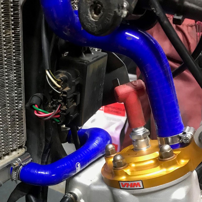 Samco Sport Husqvarna CR 125 2006 - 2013 2 Piece Y-Piece Race Design Samco Sport Silicone Radiator Coolant Hose Kit | HUS-5-BU