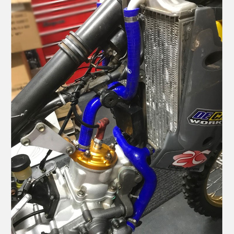 Samco Sport Husqvarna CR 125 2006 - 2013 2 Piece Y-Piece Race Design Samco Sport Silicone Radiator Coolant Hose Kit | HUS-5-BU