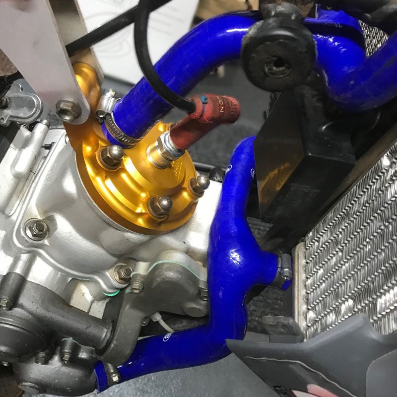 Samco Sport Husqvarna CR 125 2006 - 2013 2 Piece Y-Piece Race Design Samco Sport Silicone Radiator Coolant Hose Kit | HUS-5-BU