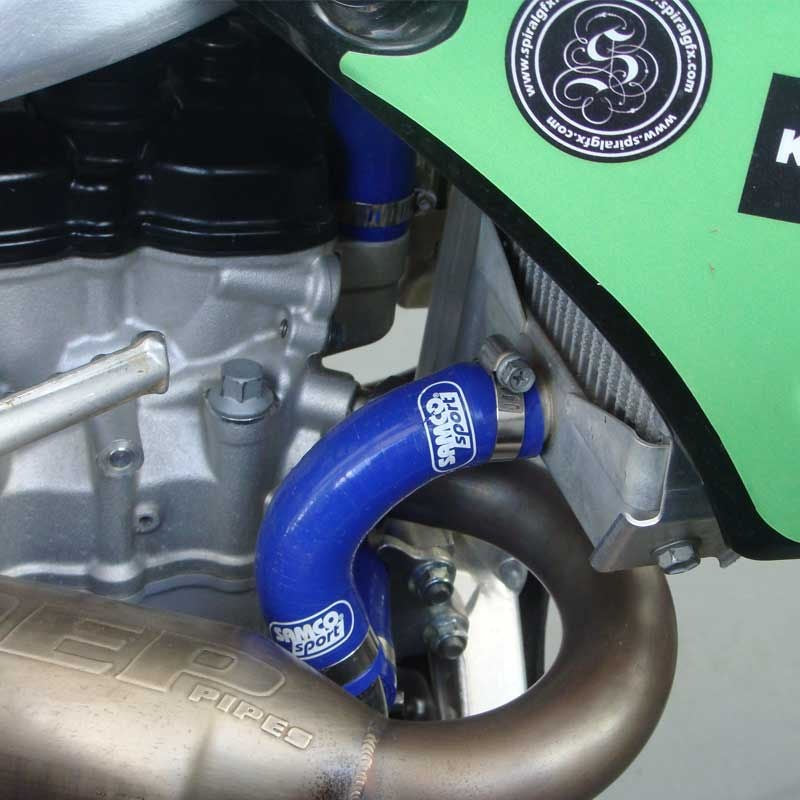 Samco Sport Kawasaki KX 250 F 2009 - 2016 4 Piece Y-Piece Race Design Samco Sport Silicone Radiator Coolant Hose Kit | KAW-33-BU