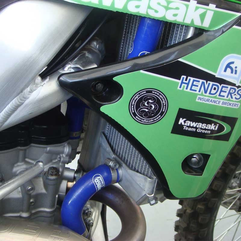 Samco Sport Kawasaki KX 250 F 2009 - 2016 4 Piece Y-Piece Race Design Samco Sport Silicone Radiator Coolant Hose Kit | KAW-33-BU