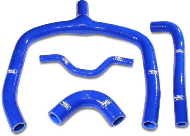 Samco Sport Kawasaki KX 250 F 2009 - 2016 4 Piece Y-Piece Race Design Samco Sport Silicone Radiator Coolant Hose Kit | KAW-33-BU