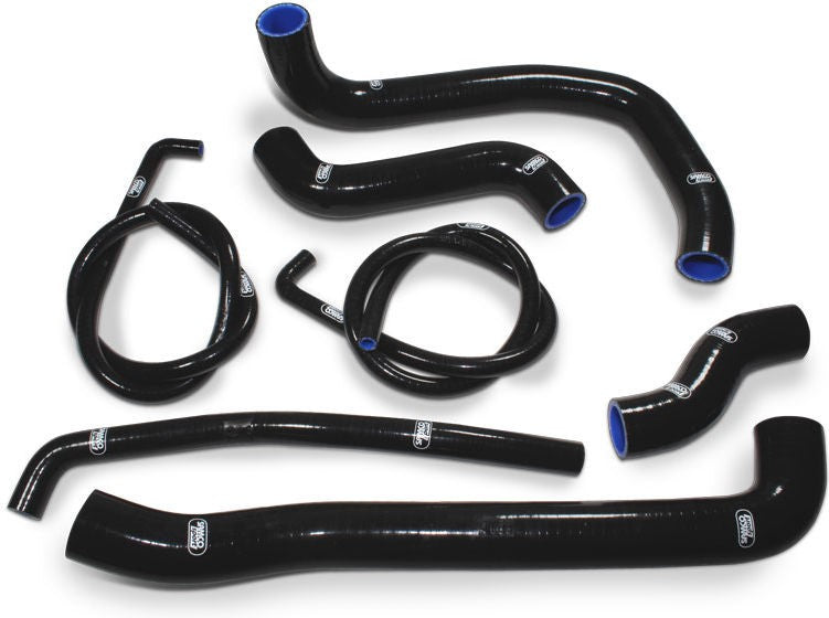 Samco Sport Kawasaki ZXR 750 H1 1988 - 1989 7 Piece Samco Sport Silicone Radiator Coolant Hose Kit | KAW-37-BK