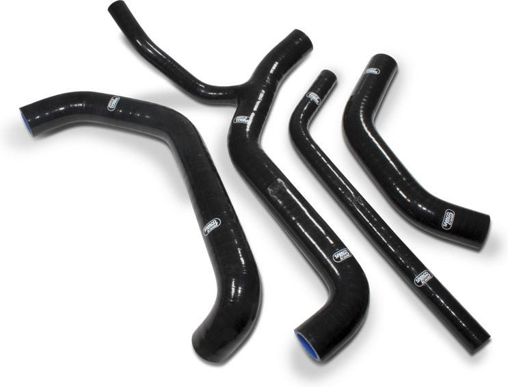 Samco Sport Kawasaki ZX 10R 2011 - 2015 4 Piece Y-Piece Race Design Samco Sport Silicone Radiator Coolant Hose Kit | KAW-67-BK