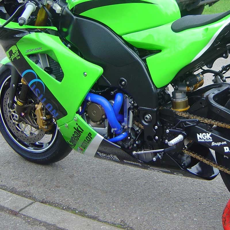 Samco Sport Kawasaki ZX 10R 2004 - 2005 9 Piece Samco Sport Silicone Radiator Coolant Hose Kit | KAW-8-BU
