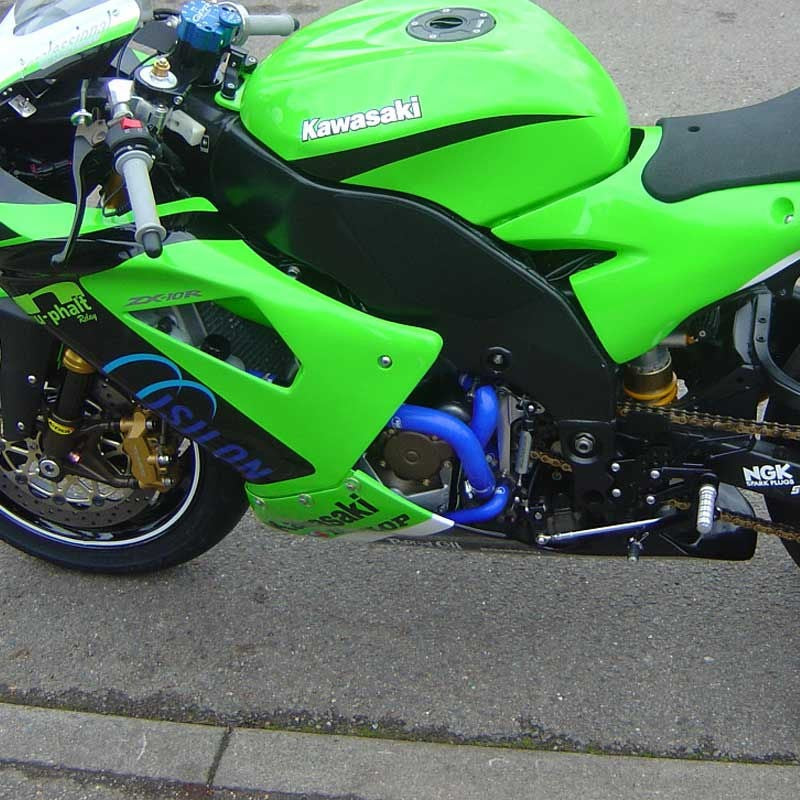 Samco Sport Kawasaki ZX 10R 2004 - 2005 9 Piece Samco Sport Silicone Radiator Coolant Hose Kit | KAW-8-BU