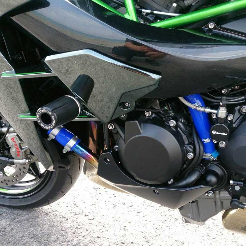 Samco Sport Kawasaki Ninja H2 / H2 Carbon 2015 - 2020 8 Piece Samco Sport Silicone Radiator Coolant Hose Kit | KAW-81-BU