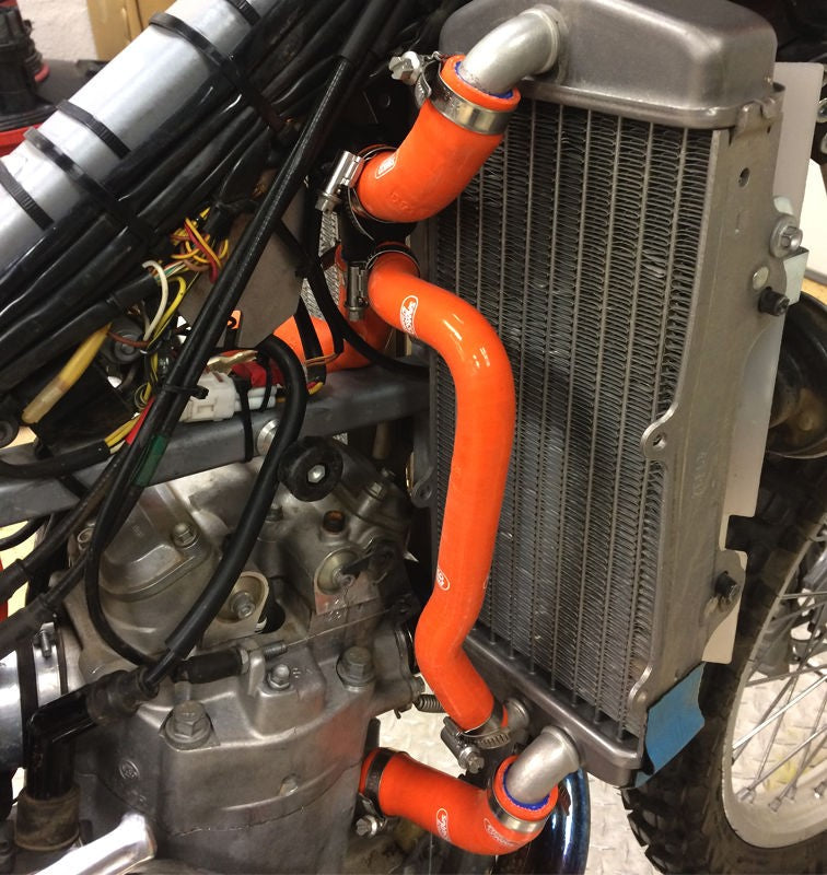 Samco Sport KTM 400 EXC 2000 - 2002 6 Piece Samco Sport Silicone Radiator Coolant Hose Kit | KTM-28-OR