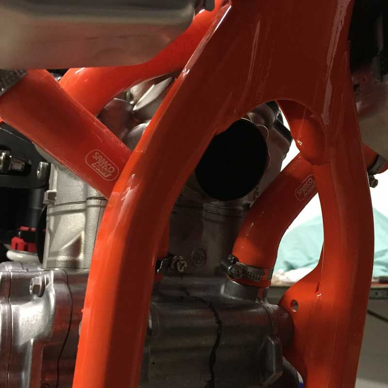 Samco Sport KTM 450 SX-F 2016 - 2018 3 Piece Samco Sport Silicone Radiator Coolant Hose Kit | KTM-81-OR