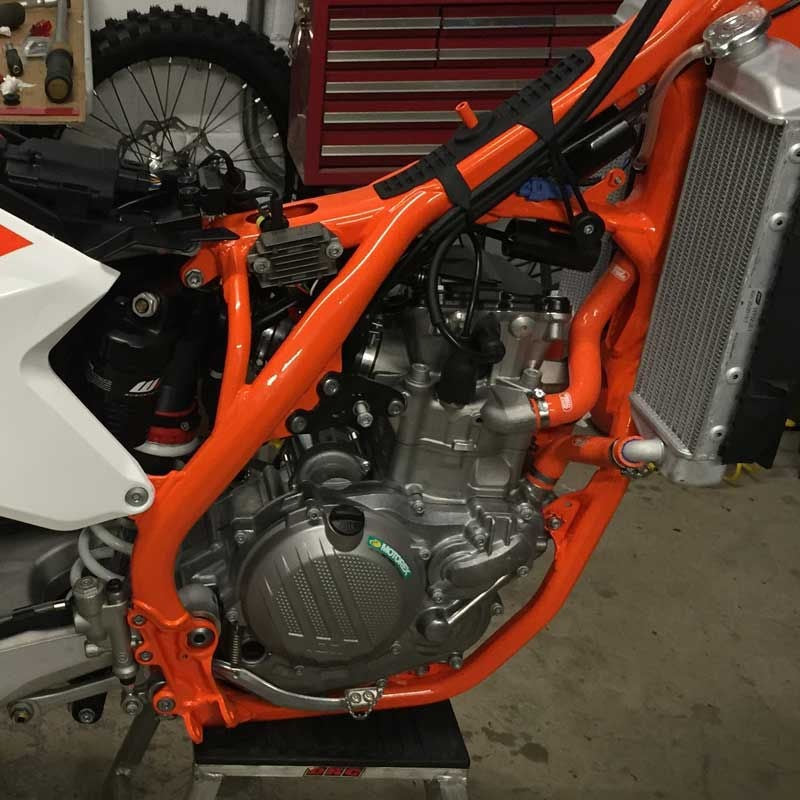 Samco Sport KTM 450 SX-F 2016 - 2018 3 Piece Samco Sport Silicone Radiator Coolant Hose Kit | KTM-81-OR