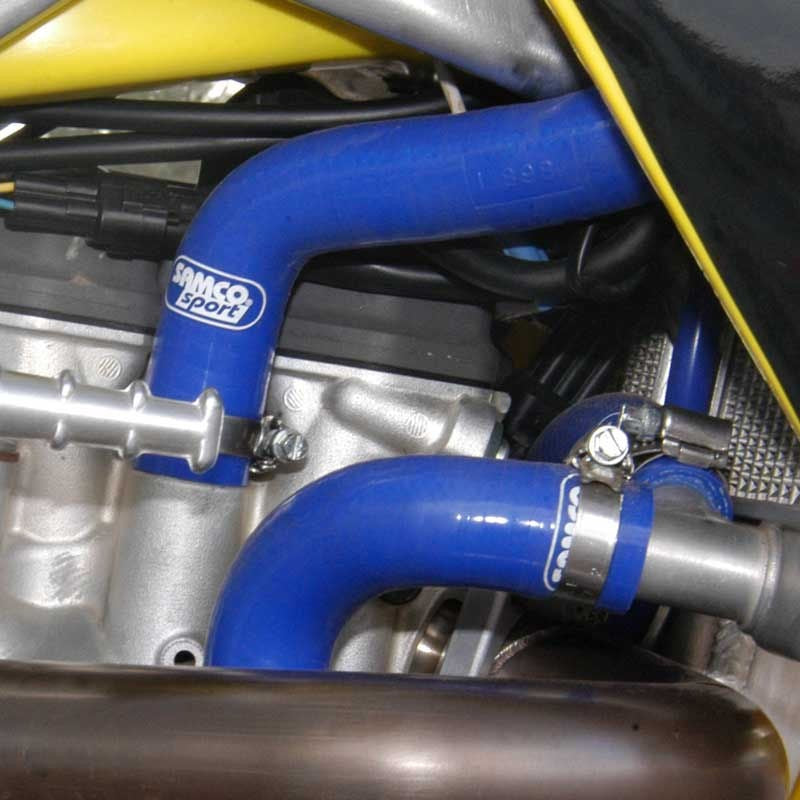 Samco Sport Suzuki RMZ 450 4 Stroke 2006-2007 3 Piece Samco Sport Silicone Radiator Coolant Hose Kit | SUZ-13-BU