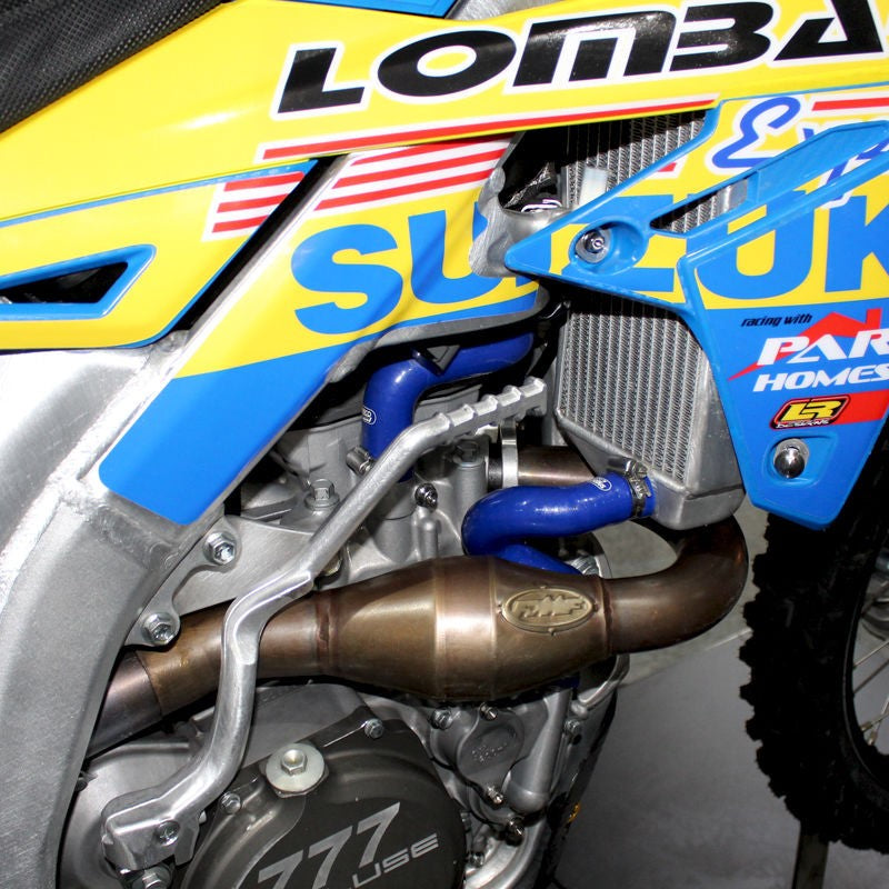 Samco Sport Suzuki RM Z 450 2018-2021 3 Piece Samco Sport Y-Piece Race Design Silicone Radiator Coolant Hose kit | SUZ-62-BU