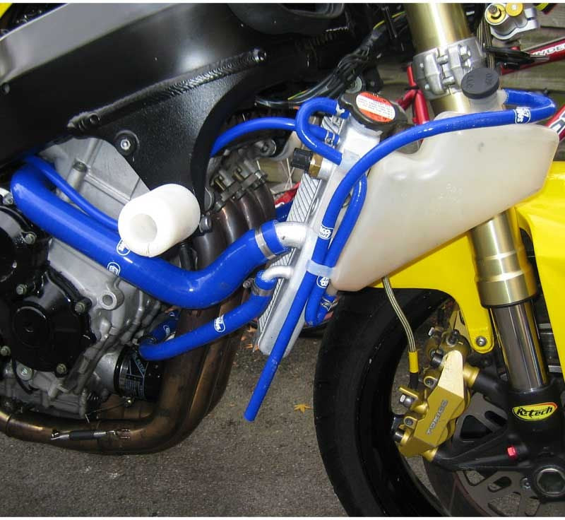 Samco Sport Suzuki GSX-R 600 K4 / K5 JS1GN7CA 2004 - 2005 9 Piece Samco Sport Silicone Radiator Coolant Hose Kit | SUZ-8-BU
