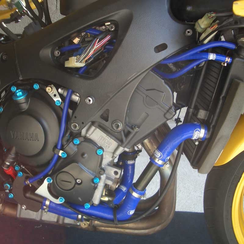 Samco Sport Yamaha YZF R6 2003 - 2005 13 Piece Samco Sport Silicone Radiator Coolant Hose Kit | YAM-10-BU