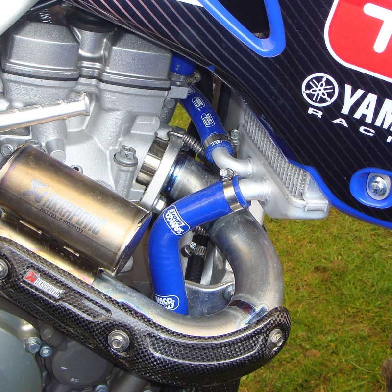 Samco Sport Yamaha YZ 250 F 2007-2009 4 Piece Samco Sport Silicone Radiator Coolant Hose Kit | YAM-14-BU
