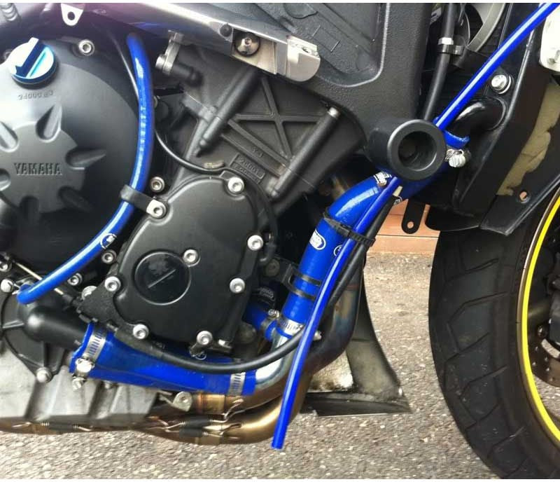 Samco Sport Yamaha YZF R6 2006 - 2021 11 Piece OEM Replacement Samco Sport Silicone Radiator Coolant Hose Kit | YAM-17-BU