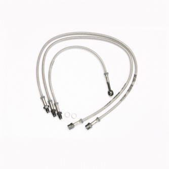 Siebenrock Brake Line Stainless Steel For BMW R2V R80/7 And R100/7 Models From 9/1980 Up To 9/1984, Three-Pieces | 3432566