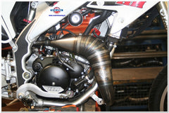 Scalvini Exhaust system for Honda HM 50 two strokes, completely handmade in steel | 001.081320
