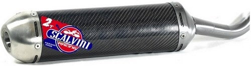 Scalvini Silencer for two stroke engine with carbon body and Inox end cap. | 002.014113