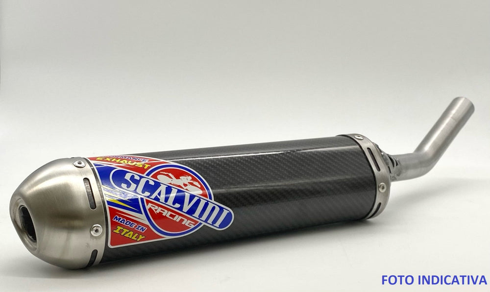 Carbon silencer with stainless steel end cap