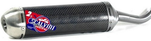Scalvini Silencer for two stroke engine with carbon body and Inox end cap. | 002.016213