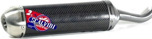 Scalvini Silencer for two stroke engine with carbon body and Inox end cap. | 002.016233