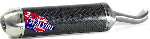 Scalvini Silencer for two stroke engine with carbon body and Inox end cap. | 002.026113