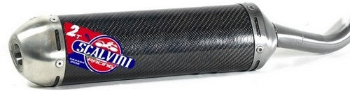 Scalvini Silencer for two stroke engine with carbon body and Inox end cap. | 002.049013