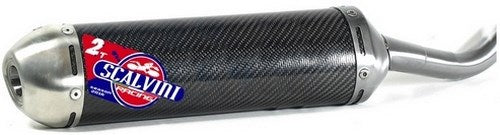 Scalvini Silencer for two stroke engine with carbon body and Inox end cap. | 002.114313