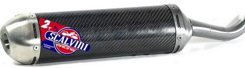 Scalvini Silencer for two stroke engine with carbon body and Inox end cap. | 002.136223