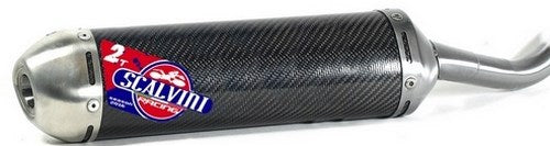 Scalvini Silencer for two stroke engine with carbon body and Inox end cap. | 002.154213