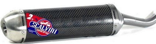 Scalvini Silencer for two stroke engine with carbon body and Inox end cap. | 002.154233