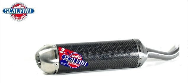 Scalvini Silencer for two stroke engine with carbon body and Inox end cap. | 002.154333