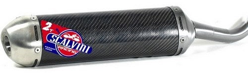 Scalvini Silencer for two stroke engine with carbon body and Inox end cap. | 002.156213