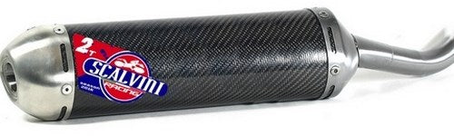 Scalvini Silencer for two stroke engine with carbon body and Inox end cap. | 002.156223
